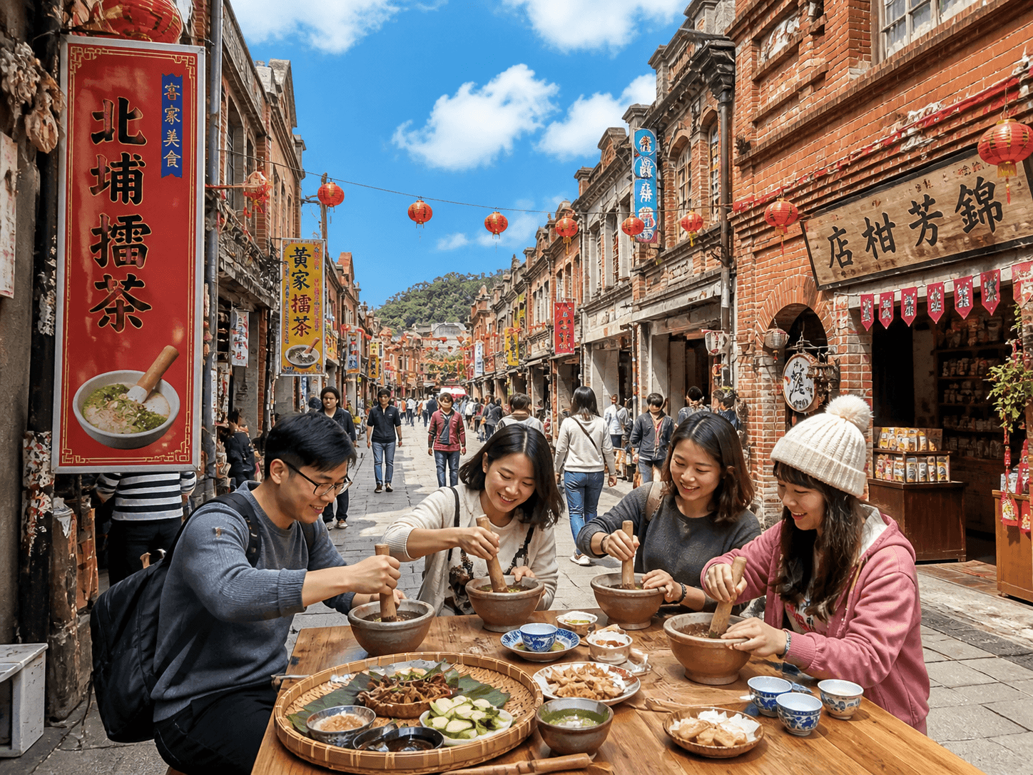 北埔老街（擂茶）