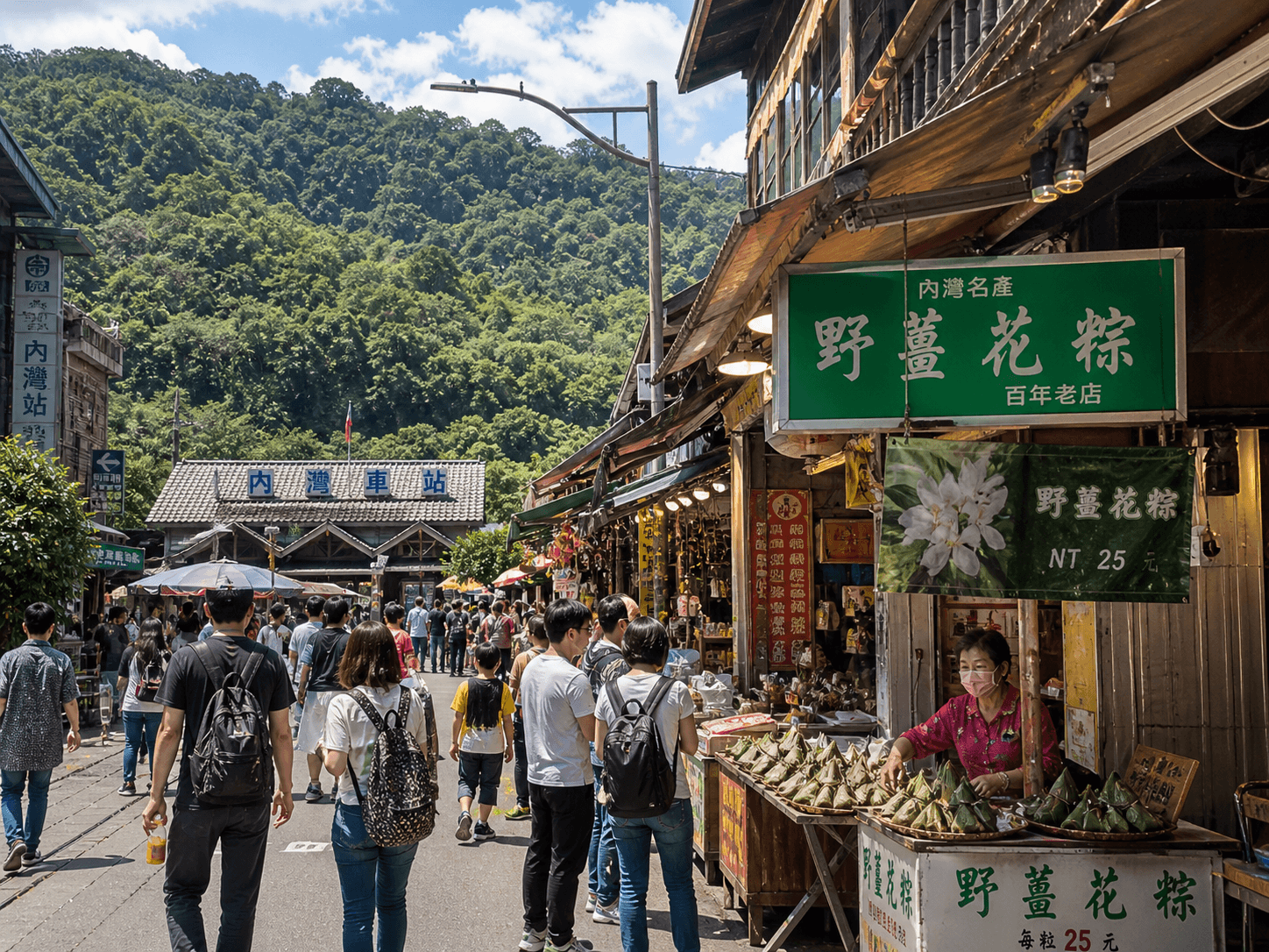內灣老街（野薑花粽）